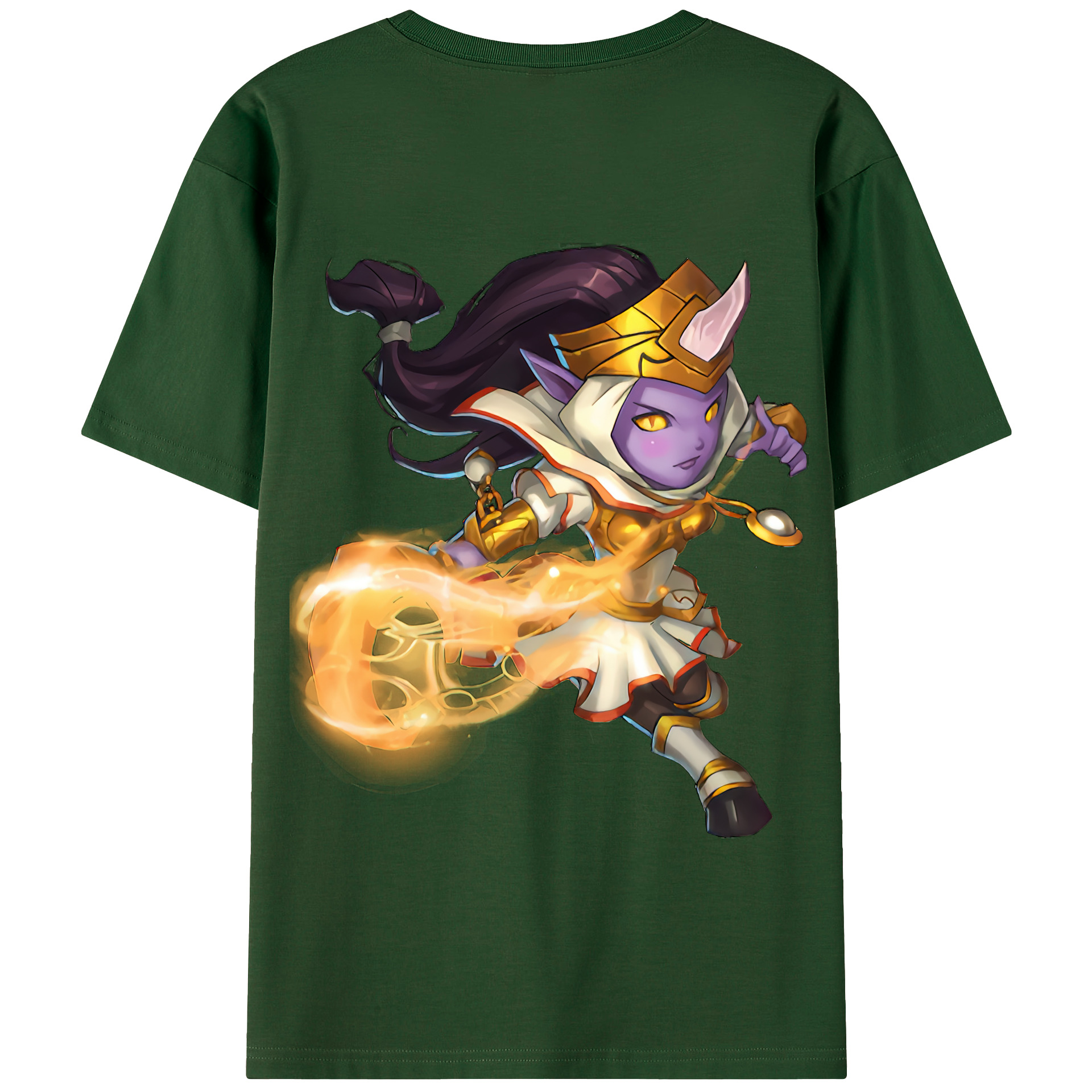 リーグ・オブ・レジェンド League of Legends LOL 綿100％半袖Tシャツ（背面プリント）